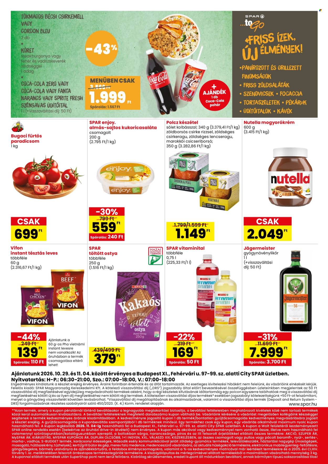 City SPAR akciós újságok - 2026.10.29 - 2026.11.04. Oldal 2