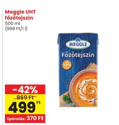 MEGGLE UHT Főzőtejszín