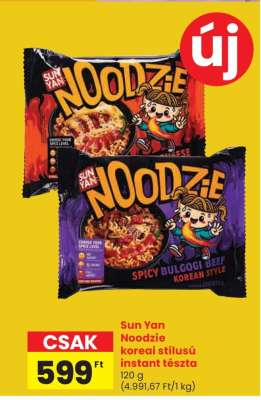 Sun Yan Noodzie koreai stílusú instant tészta