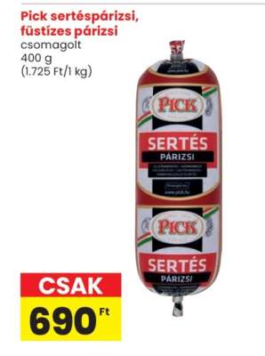 Pick sertéspárizsi, fűszeres párizsi