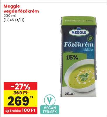 Meggle vegán főzőkrém