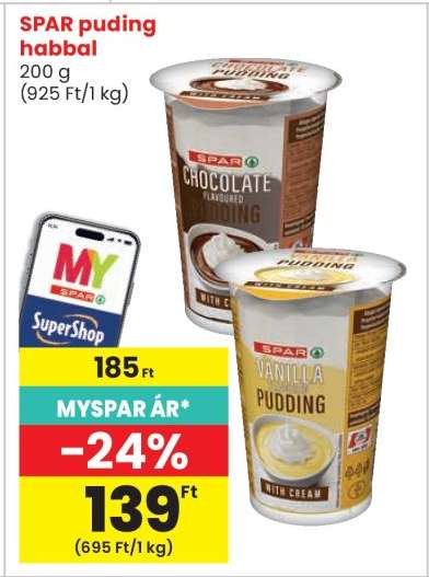 SPAR puding habbal