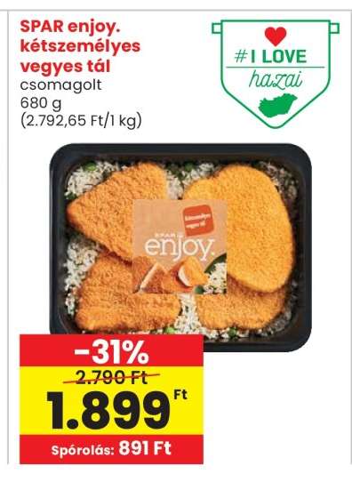 SPAR enjoy. kétszemélyes vegyes tál