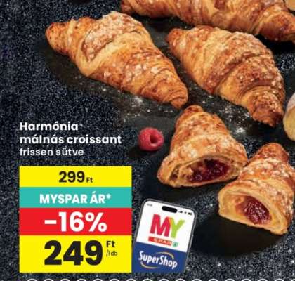 Harmónia málnás croissant