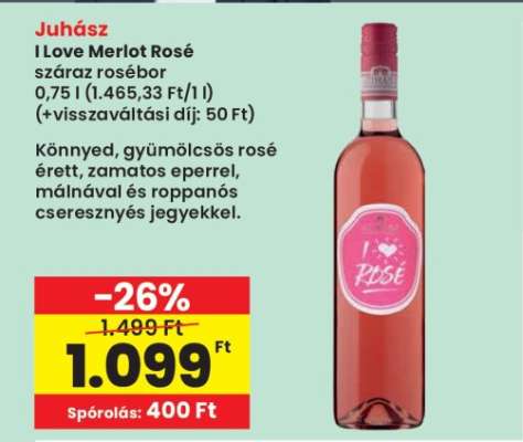 Juhász I Love Merlot Rosé