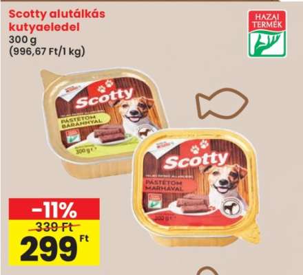 Scotty alutálkás kutyaeledel