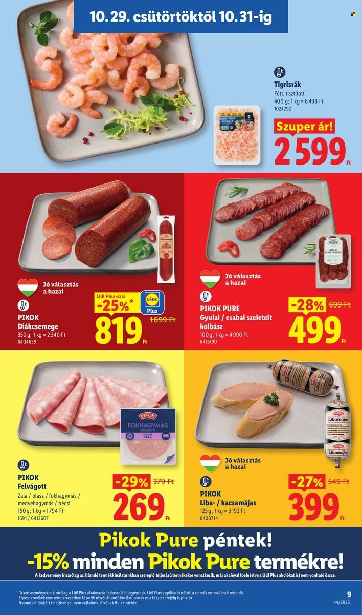 Lidl akciós újságok - 2026.10.29 - 2026.11.04. Oldal 9
