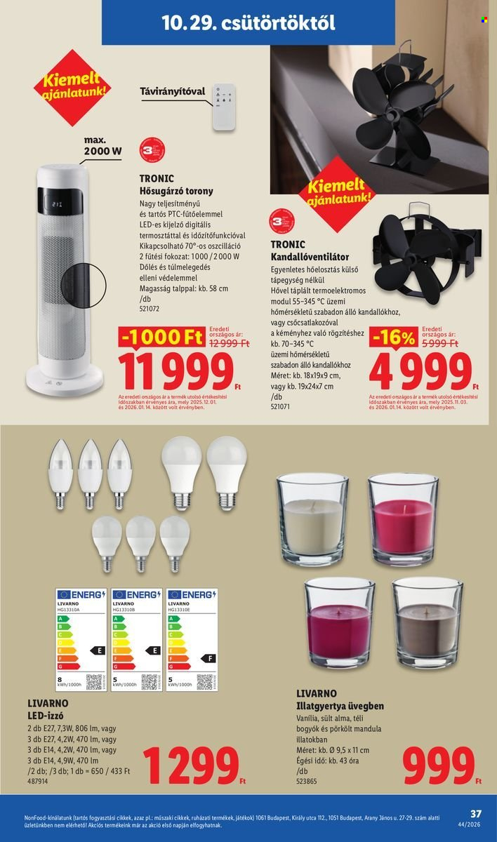 Lidl akciós újságok - 2026.10.29 - 2026.11.04. Oldal 37
