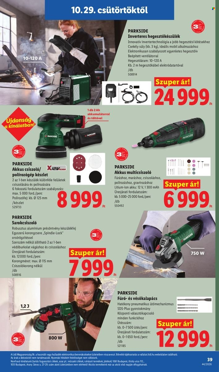 Lidl akciós újságok - 2026.10.29 - 2026.11.04. Oldal 39
