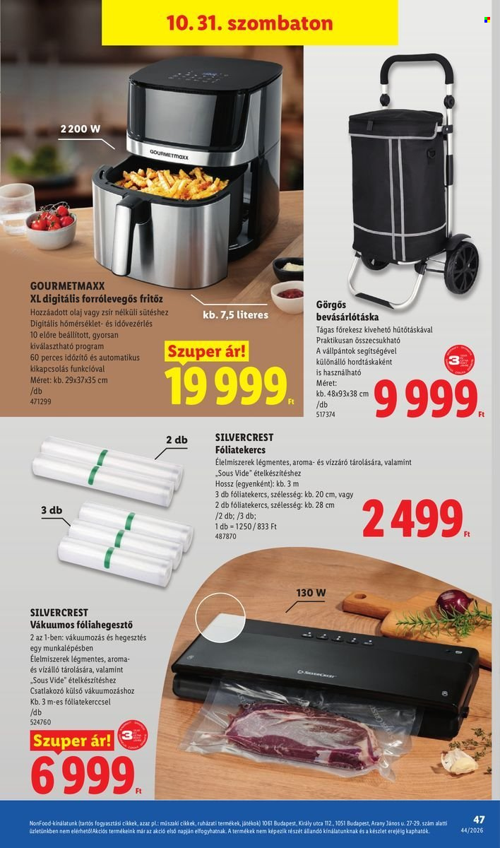 Lidl akciós újságok - 2026.10.29 - 2026.11.04. Oldal 47