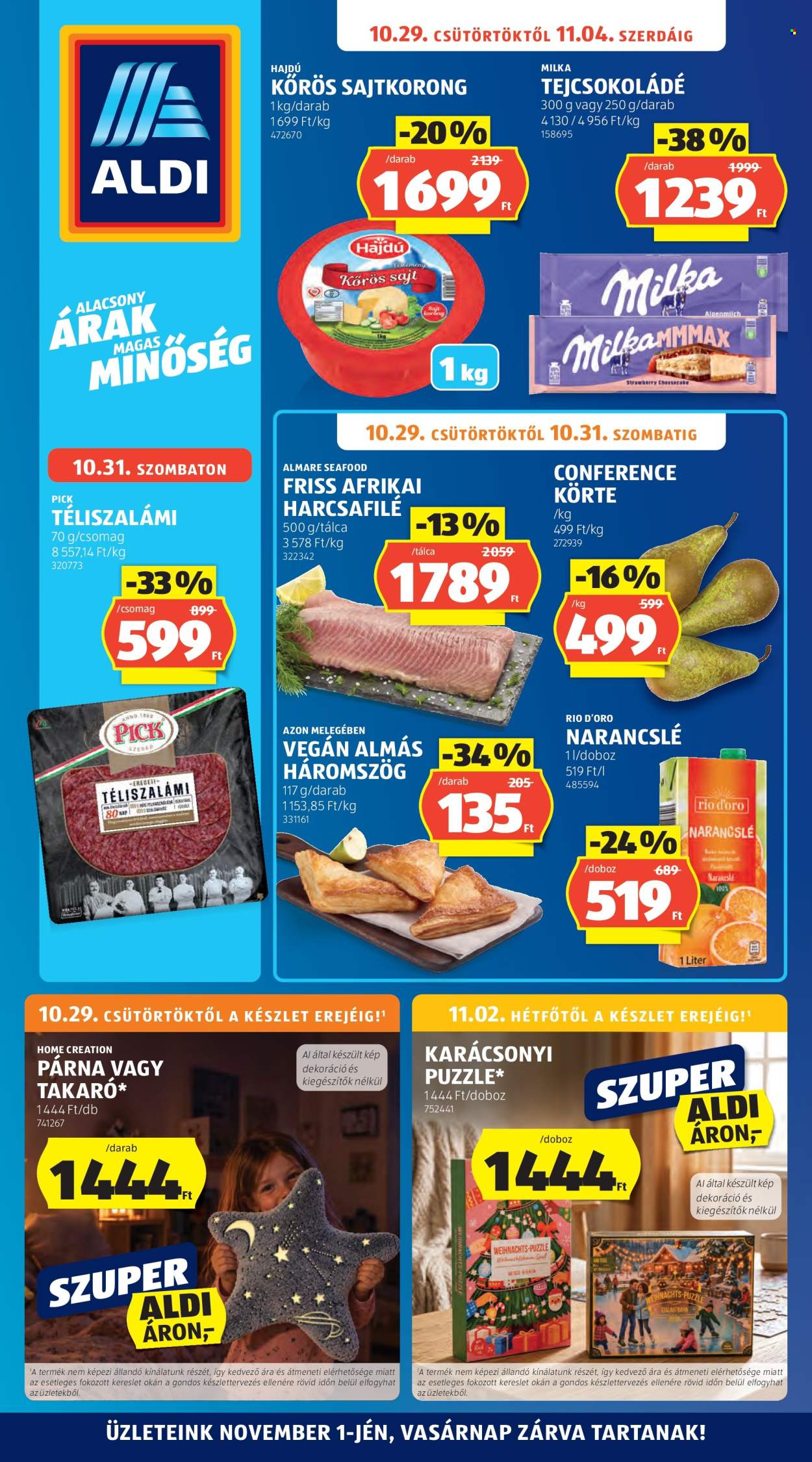 Aldi akciós újságok - 2026.10.29 - 2026.11.04. Oldal 1