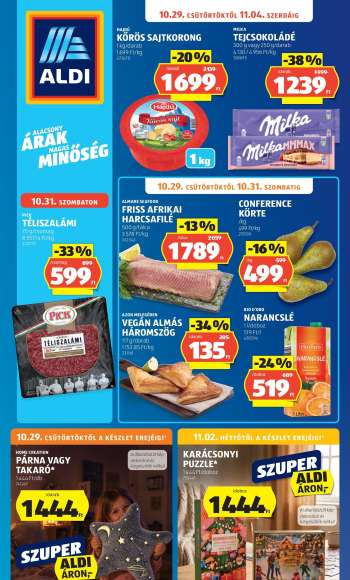 Újság Aldi - 2026.10.29 - 2026.11.04.
