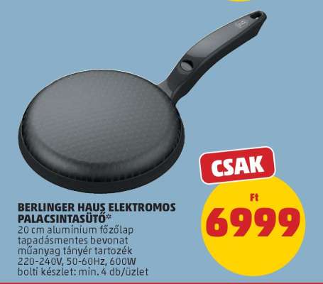 Berlinger Haus Elektromos Palacsintasütő