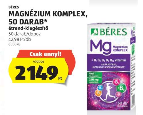 Béres Magnézium Komplex, 50 darab