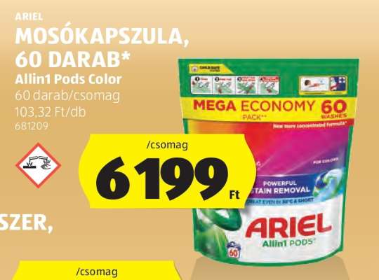 ARIEL MOSÓKAPSZULA, 60 DARAB