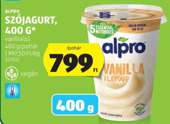ALPRO SZÓJAGURT, 400 G