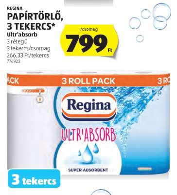 Regina Papírtörlő, 3 Tekercs