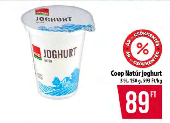 Coop natúr joghurt