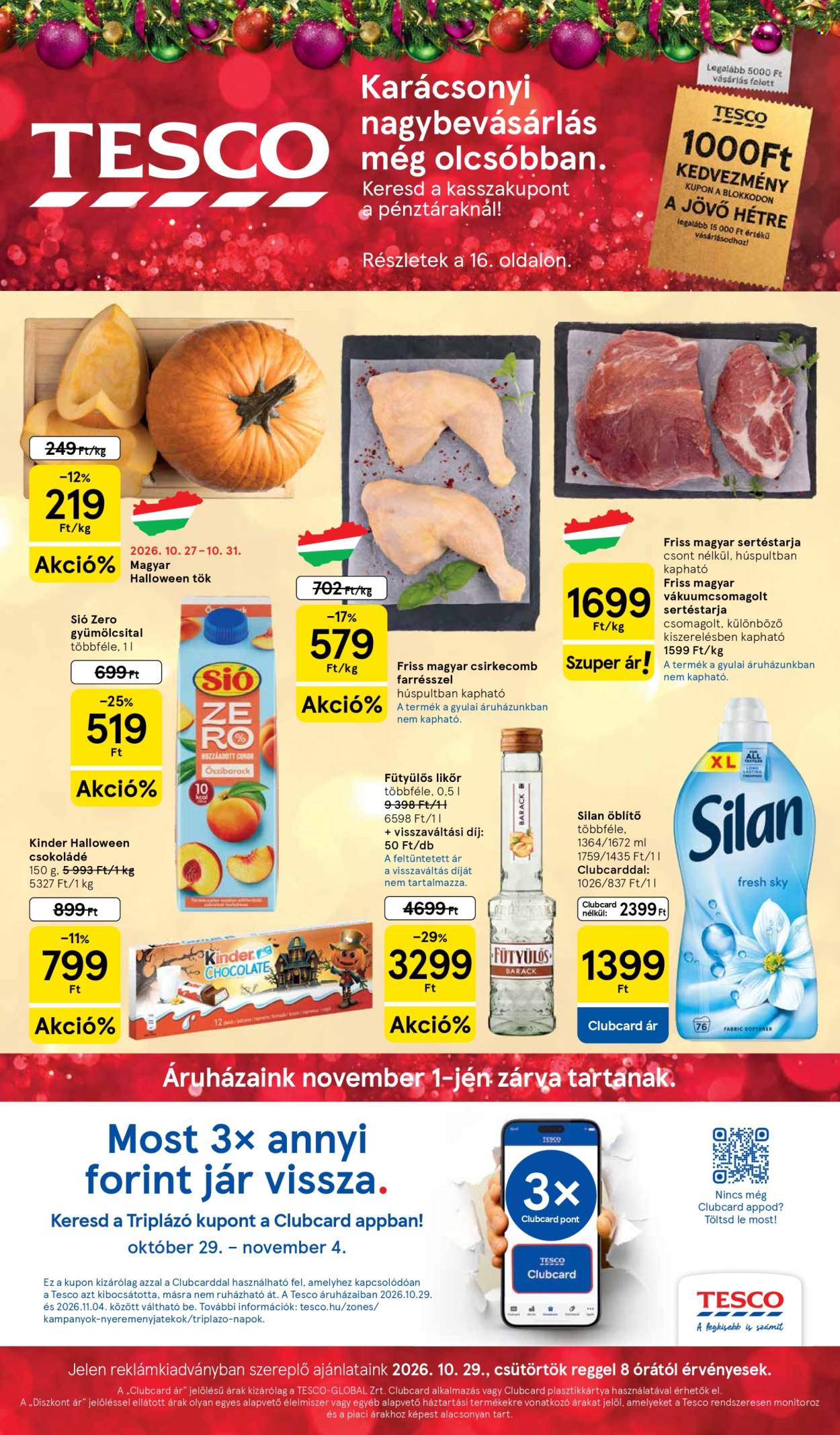 TESCO akciós újságok - 2026.10.29 - 2026.11.04. Oldal 1