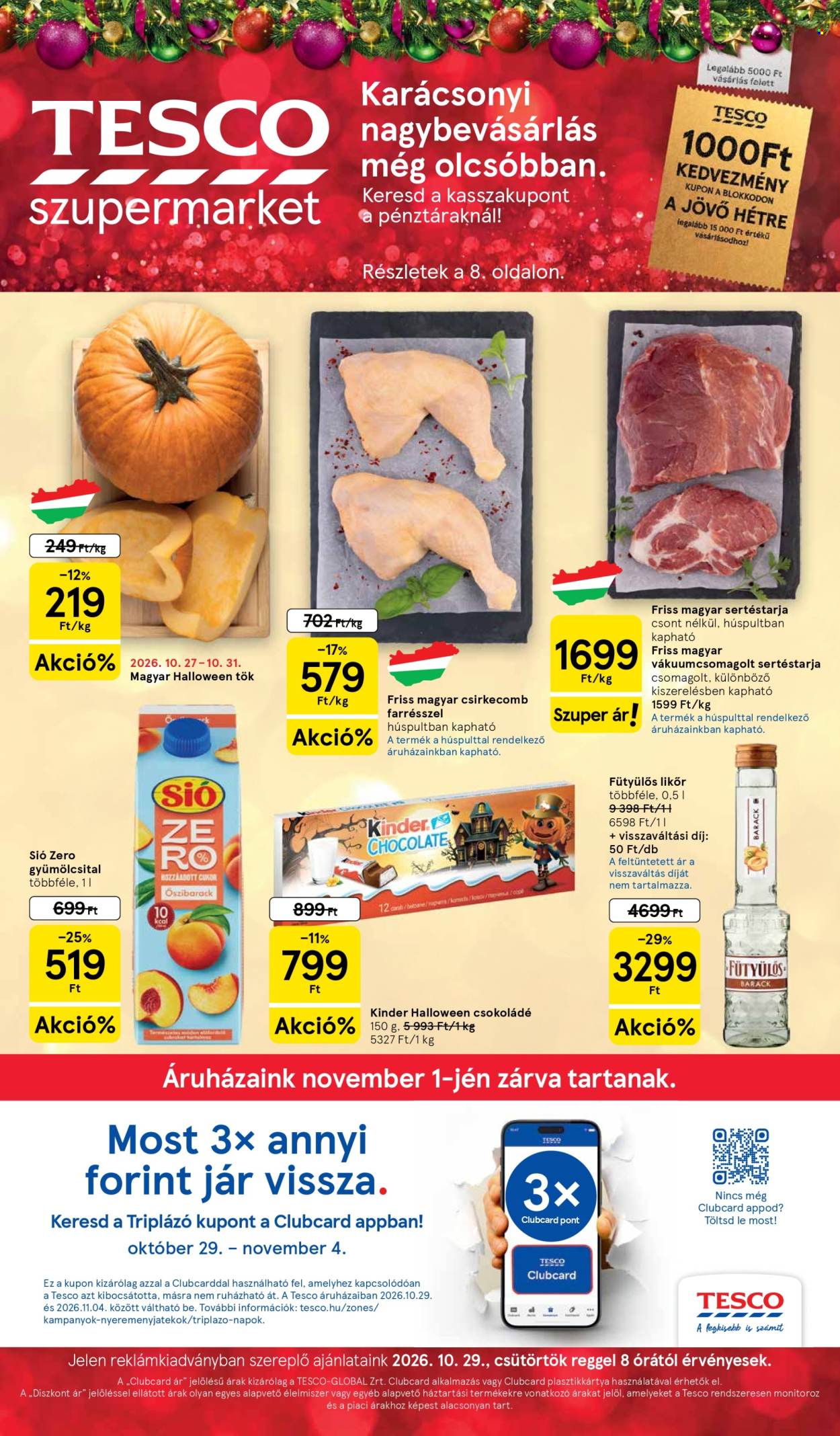 TESCO akciós újságok - 2026.10.29 - 2026.11.04. Oldal 1