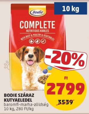 Bodie Száraz Kutyaeledel