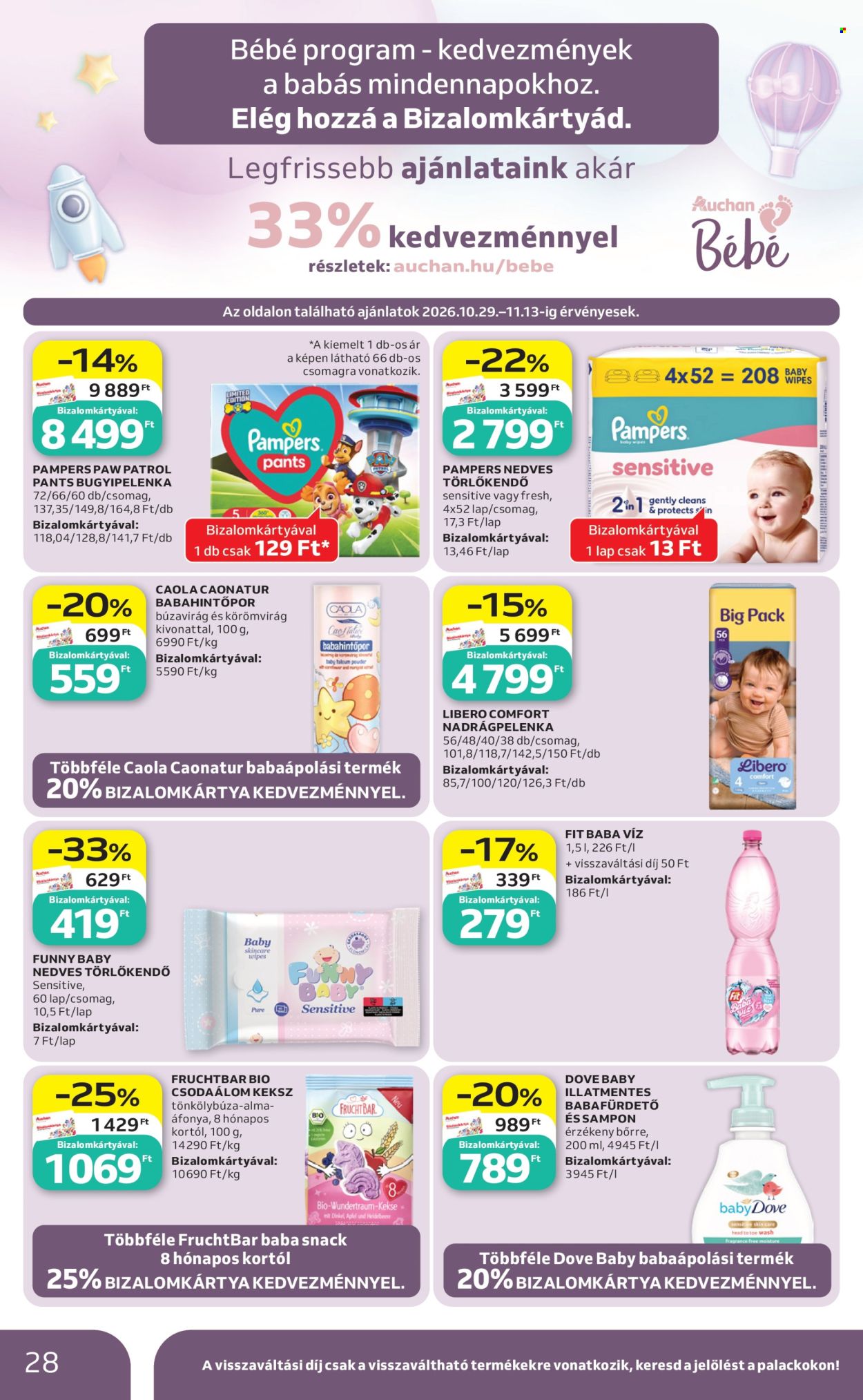 Auchan akciós újságok - 2026.10.29 - 2026.11.04. Oldal 28