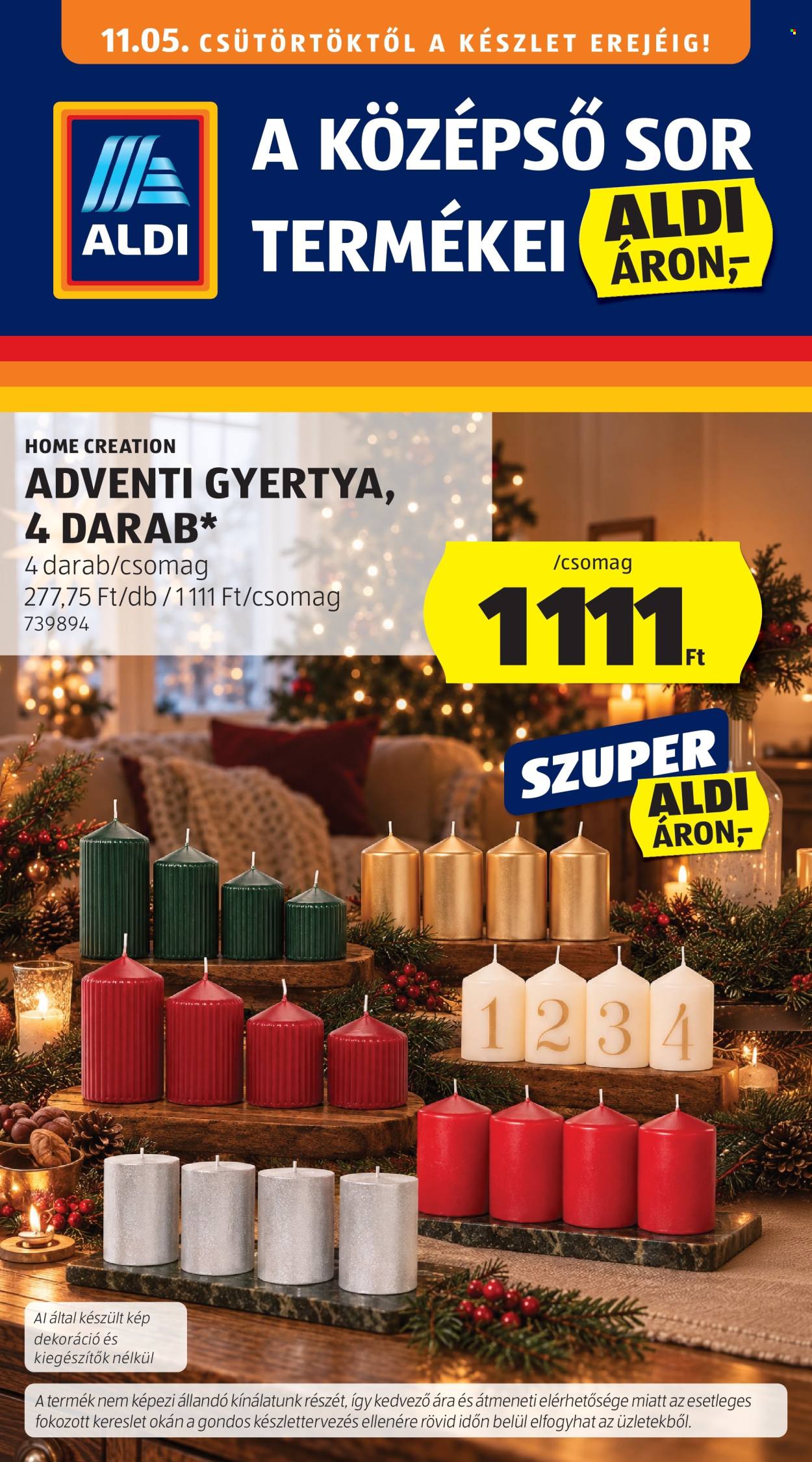 Aldi akciós újságok - 2026.11.05 - 2026.11.11. Oldal 1