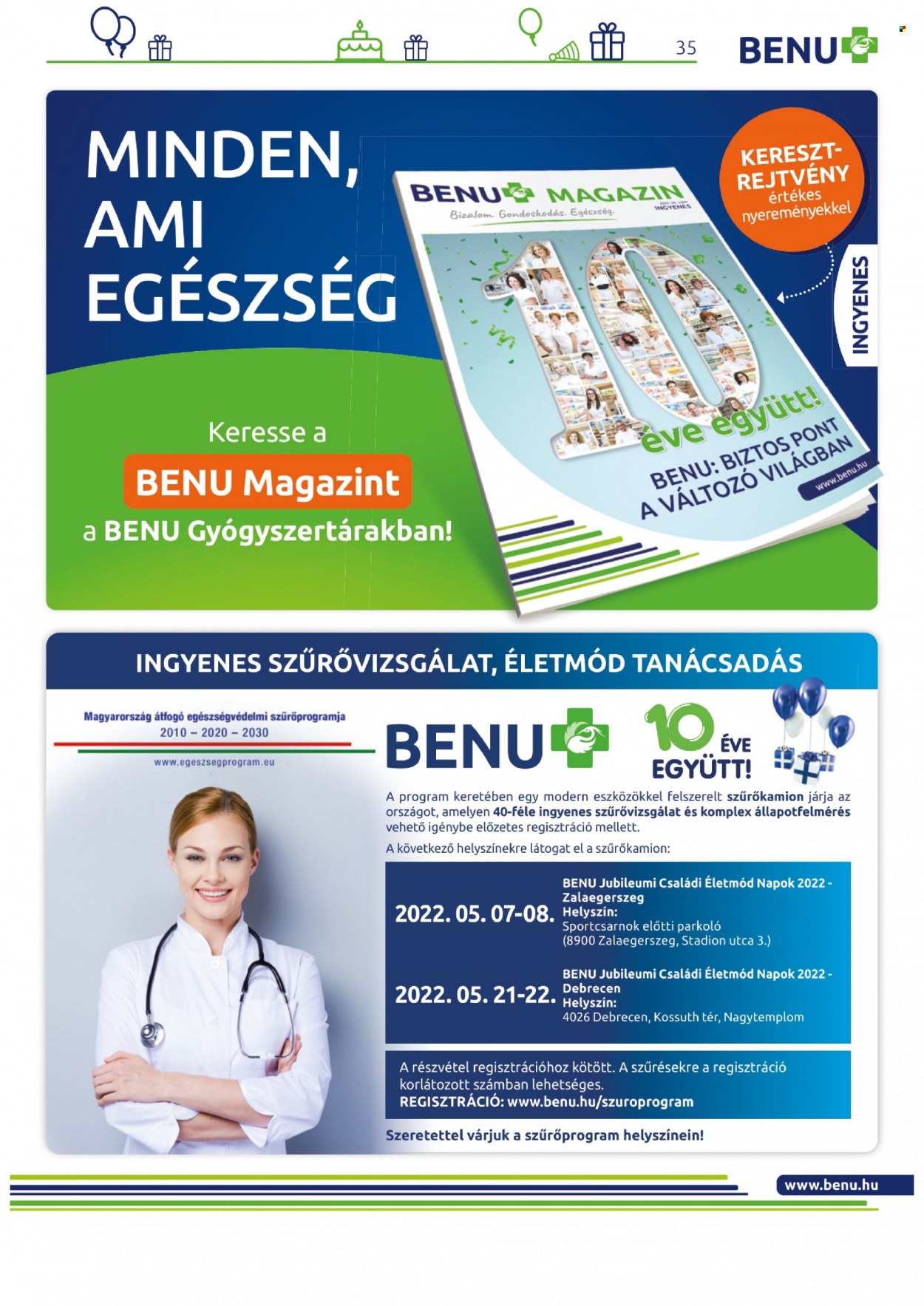 BENU Gyógyszertár akciós újságok  - 2022.05.01 - 2022.05.31. 35. Oldal