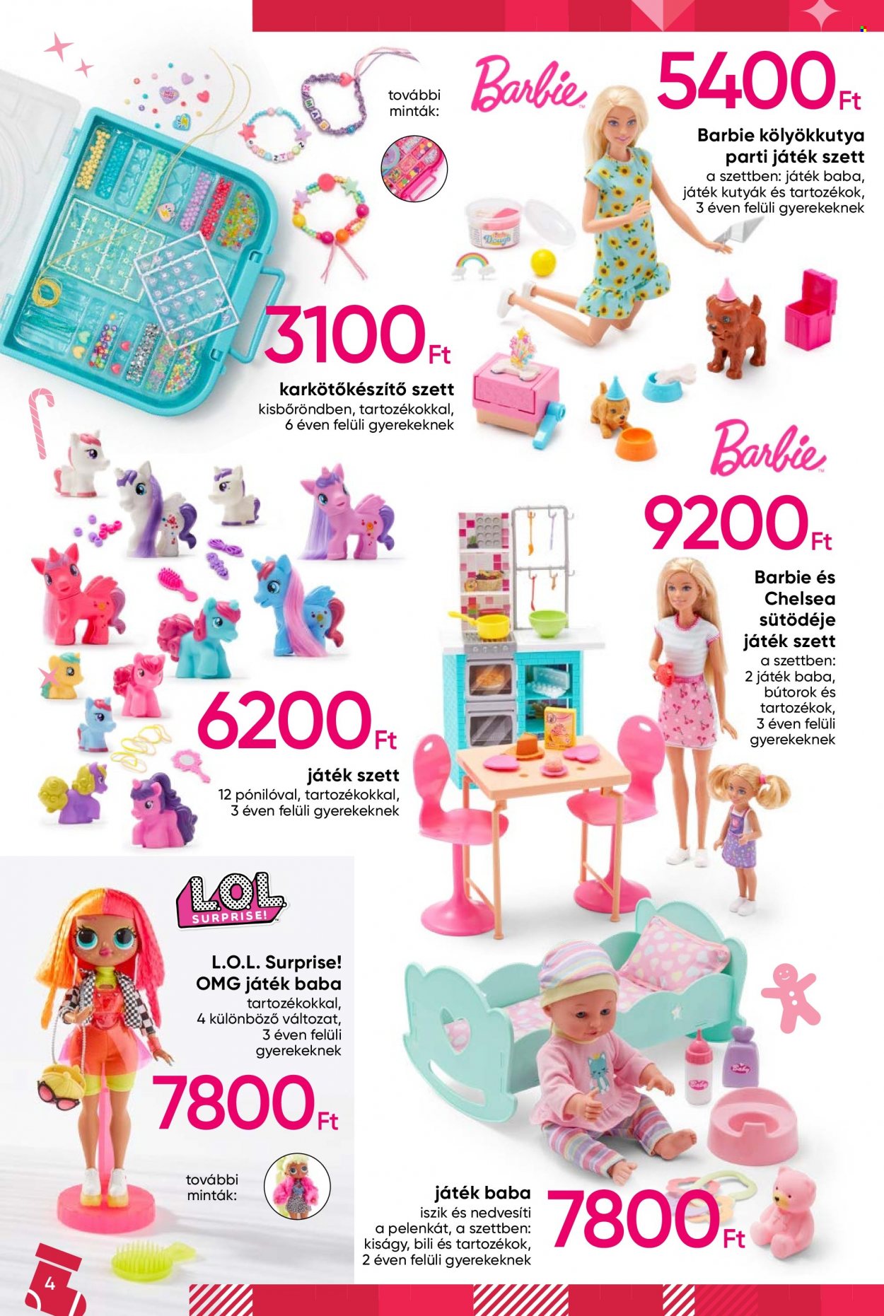 Pepco akciós újsága  - 2022.11.03 - 2022.12.31 - Akciós termékek - Barbie, l.o.l. surprise, játék.  4. Oldal