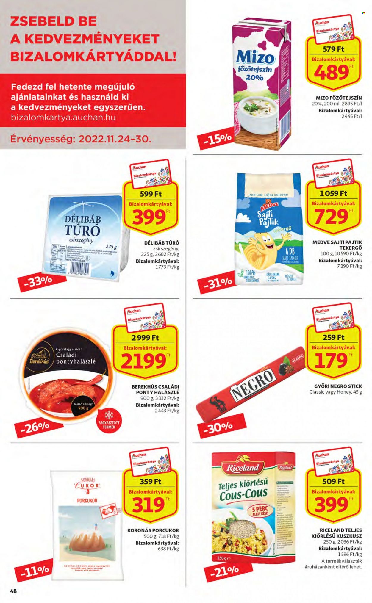 Auchan akciós újság érvényes:  - 2022.11.24 - 2022.11.30. 48. oldal